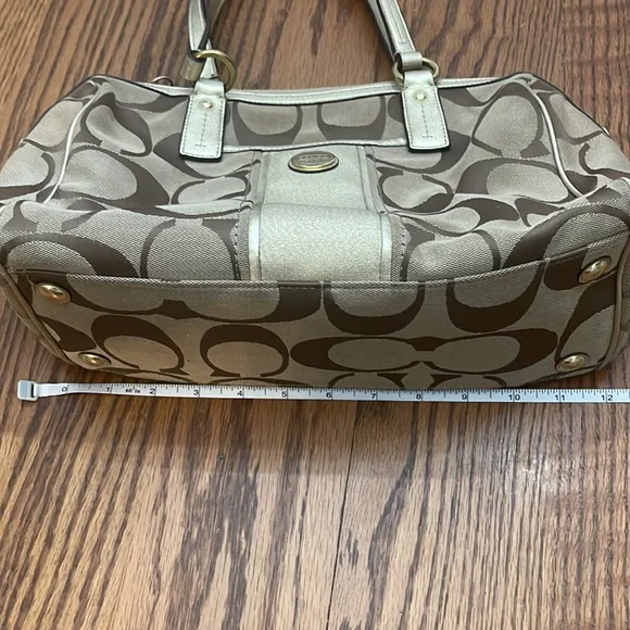 Gold coach purse